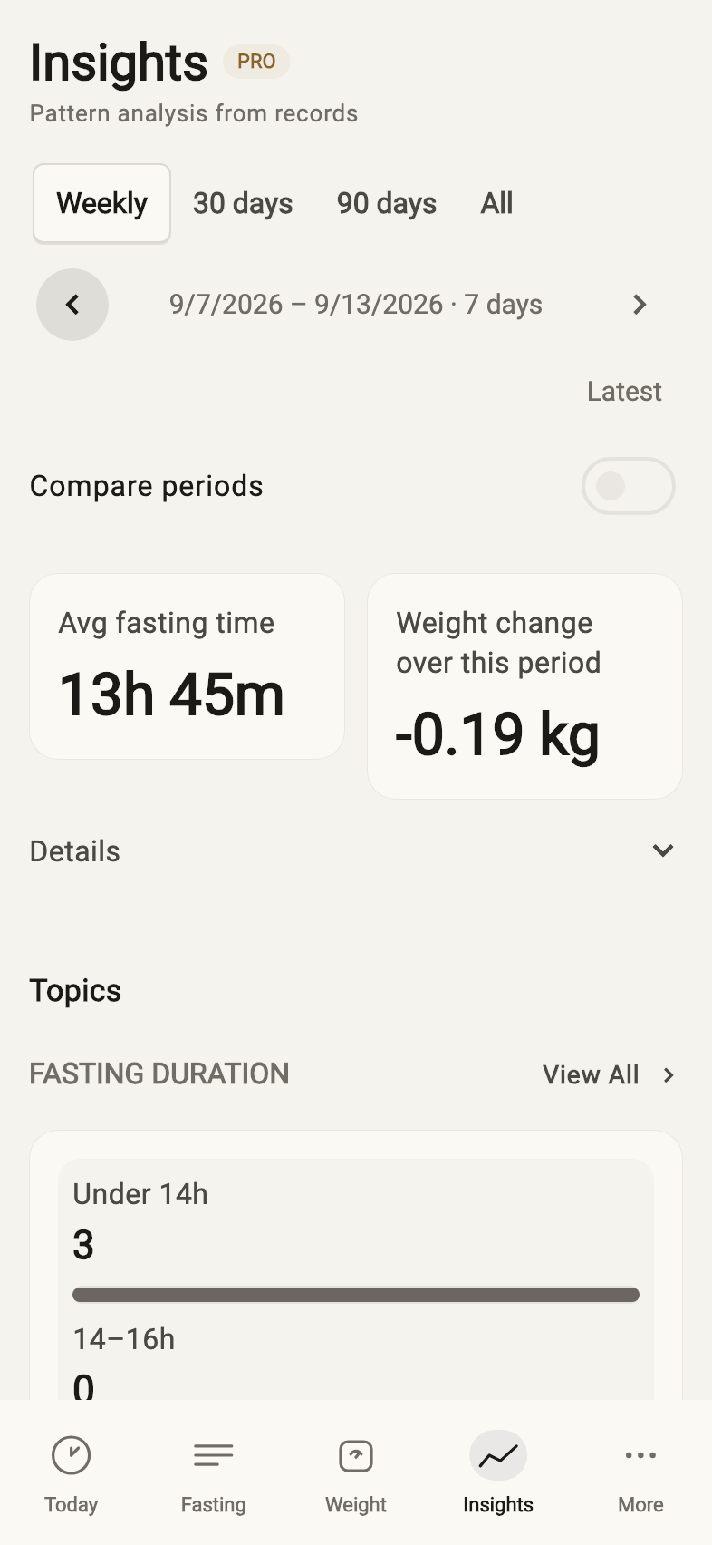 Insights with visible evidence — Example records